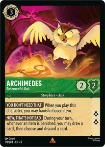 Disney Lorcana: Archimedes - Resourceful Owl (8JAF)