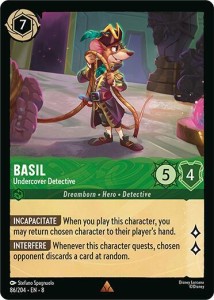 Disney Lorcana: Basil - Undercover Detective (8JAF)
