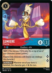 Disney Lorcana: Lumiere - Fired Up (8JAF)