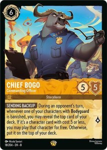 Disney Lorcana: Chief Bogo- Commanding Officer (8JAF)