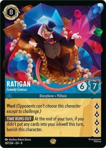 Disney Lorcana: Ratigan - Greedy Genius (8JAF)