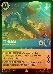 Disney Lorcana: Tamatoa - Happy as a Clam (Foil) (7ARI)
