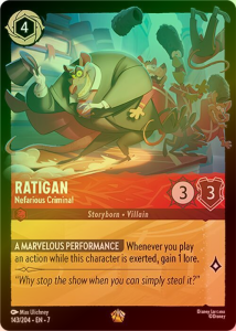 Disney Lorcana: Ratigan - Nefarious Criminal (Foil) (7ARI)