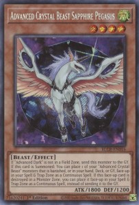 Yu-Gi-Oh! TCG: Advanced Crystal Beast Sapphire Pegasus (BLCR)