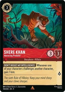 Disney Lorcana: Shere Khan - Menacing Predator (9FAB)