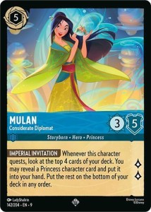 Disney Lorcana: Mulan - Considerate Diplomat (9FAB)