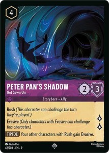 Disney Lorcana: Peter Pan's Shadow - Not Sewn On (9FAB)