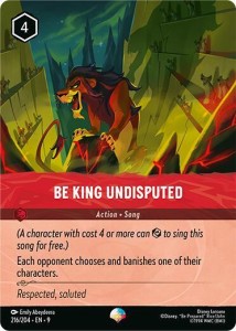 Disney Lorcana: Be King Undisputed (Epic) (9FAB)