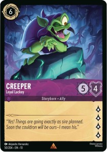 Disney Lorcana: Creeper - Loyal Lackey (10WHI)