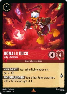 Disney Lorcana: Donald Duck - Ruby Champion (10WHI)