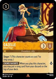 Disney Lorcana: Gazelle - Ballad Singer (10WHI)