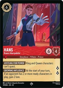 Disney Lorcana: Hans - Brazen Manipulator (10WHI)