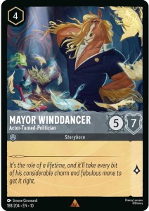 Disney Lorcana: Mayor Winddancer - Actor-Turned-Politician (10WHI)