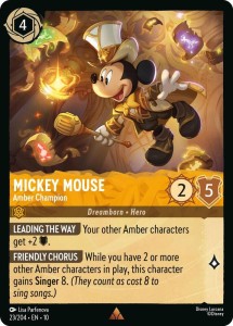 Disney Lorcana: Mickey Mouse - Amber Champion (10WHI)