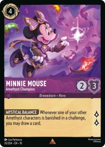 Disney Lorcana: Minnie Mouse - Amethyst Champion (10WHI)