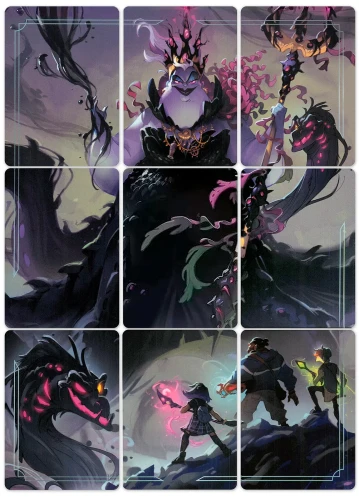 ursula-sea-witch-queen-puzzle-insert-set-set-of-9-cards-promos.webp