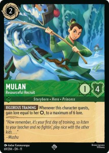 Disney Lorcana: Mulan - Resourceful Recruit (11WSP)