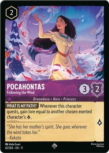 Disney Lorcana: Pocahontas - Following the Wind (11WSP)