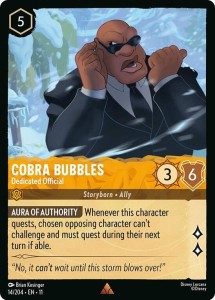 Disney Lorcana: Cobra Bubbles - Dedicated Official (11WSP)