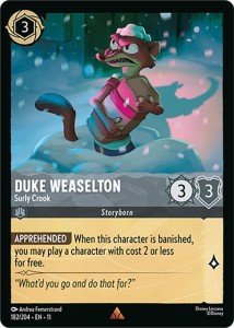 Disney Lorcana: Duke Weaselton - Surly Crook (11WSP)
