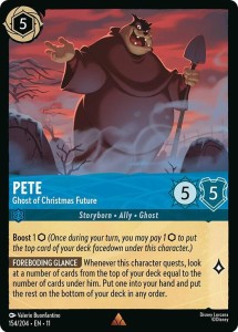 Disney Lorcana: Pete - Ghost of Christmas Future (11WSP)