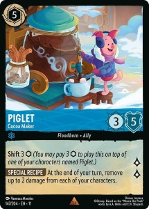 Disney Lorcana: Piglet - Cocoa Maker (11WSP)