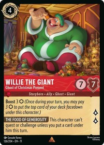 Disney Lorcana: Willie the Giant - Ghost of Christmas Present (11WSP)