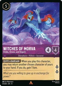 Disney Lorcana: Witches of Morva - Orddu, Orwen, and Orgoch (11WSP)