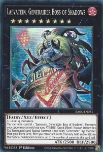 Yu-Gi-Oh! TCG: Laevatein, Generaider Boss of Shadows (SR) (RA05)