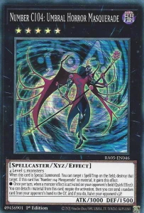 Yu-Gi-Oh! TCG: Number C104: Umbral Horror Masquerade (SR) (RA05)