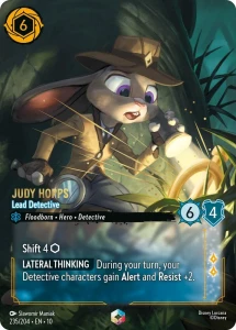 Disney Lorcana: Judy Hopps - Lead Detective (ENCH) (10WHI)