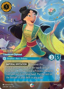 Disney Lorcana: Mulan - Considerate Diplomat  (ENCH) (9FAB)