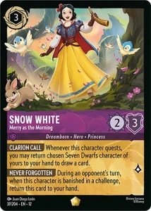 Disney Lorcana: Snow White - Merry as the Morning (12WIL)