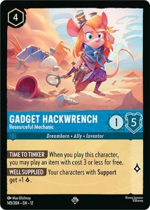 Disney Lorcana: Gadget Hackwrench - Resourceful Mechanic (12WIL)