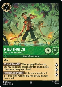 Disney Lorcana: Milo Thatch - Getting His Hands Dirty (12WIL)