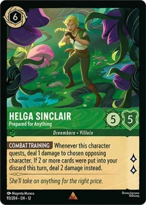 Disney Lorcana: Helga Sinclair - Prepared for Anything (12WIL)
