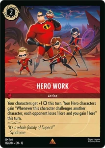 Disney Lorcana: Hero Work (12WIL)