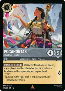 Disney Lorcana: Pocahontas - Steadfast Traveler (12WIL)