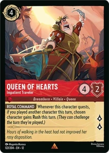 Disney Lorcana: Queen of Hearts - Impatient Traveler (12WIL)