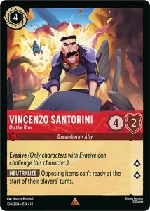 Disney Lorcana: Vincenzo Santorini - On the Run (12WIL)