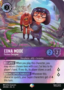 Disney Lorcana: Edna Mode - Fashion Designer (Epic) (12WIL)