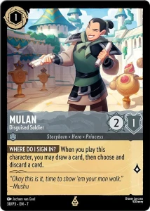 Disney Lorcana: Mulan - Disguised Soldier (PR3)