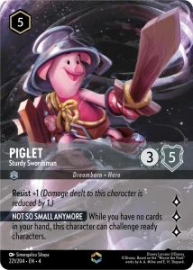 Disney Lorcana: Piglet - Sturdy Swordsman (ENCH) (4URS)