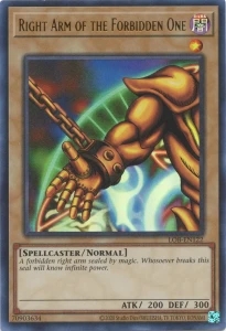 Yu-Gi-Oh! TCG: Right Arm of the Forbidden One (LOB-25TH)