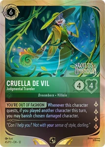 Disney Lorcana: Cruella De Vil - Judgmental Traveler (PR3)
