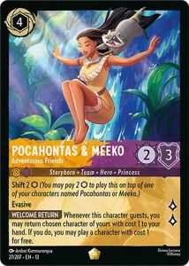 Disney Lorcana: Pocahontas & Meeko - Adventurous Friends (13ATV)