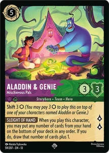 Disney Lorcana: Aladdin & Genie - Mischievous Pals (13ATV)