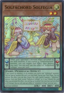 Yu-Gi-Oh! TCG: Solfachord Solfegia (MAMO)