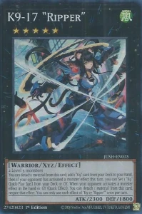Yu-Gi-Oh! TCG: K9-17 "Ripper" (SR) (JUSH)