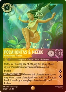 Disney Lorcana: Pocahontas & Meeko - Adventurous Friends (Foil) (13ATV)